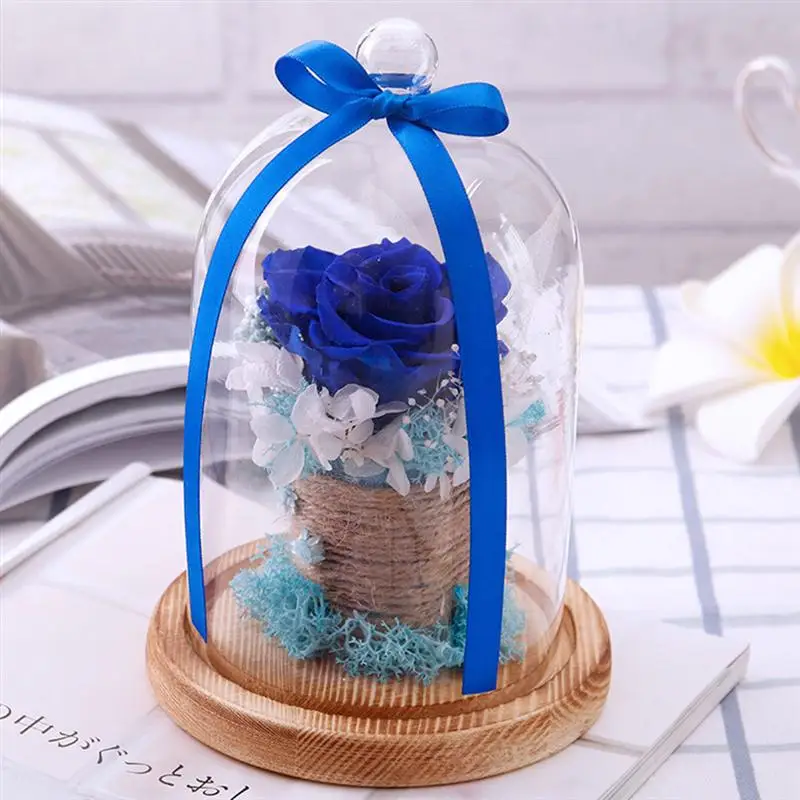 Роза стеклянная крышка вечная роза креативный подарок на день Святого Валентина