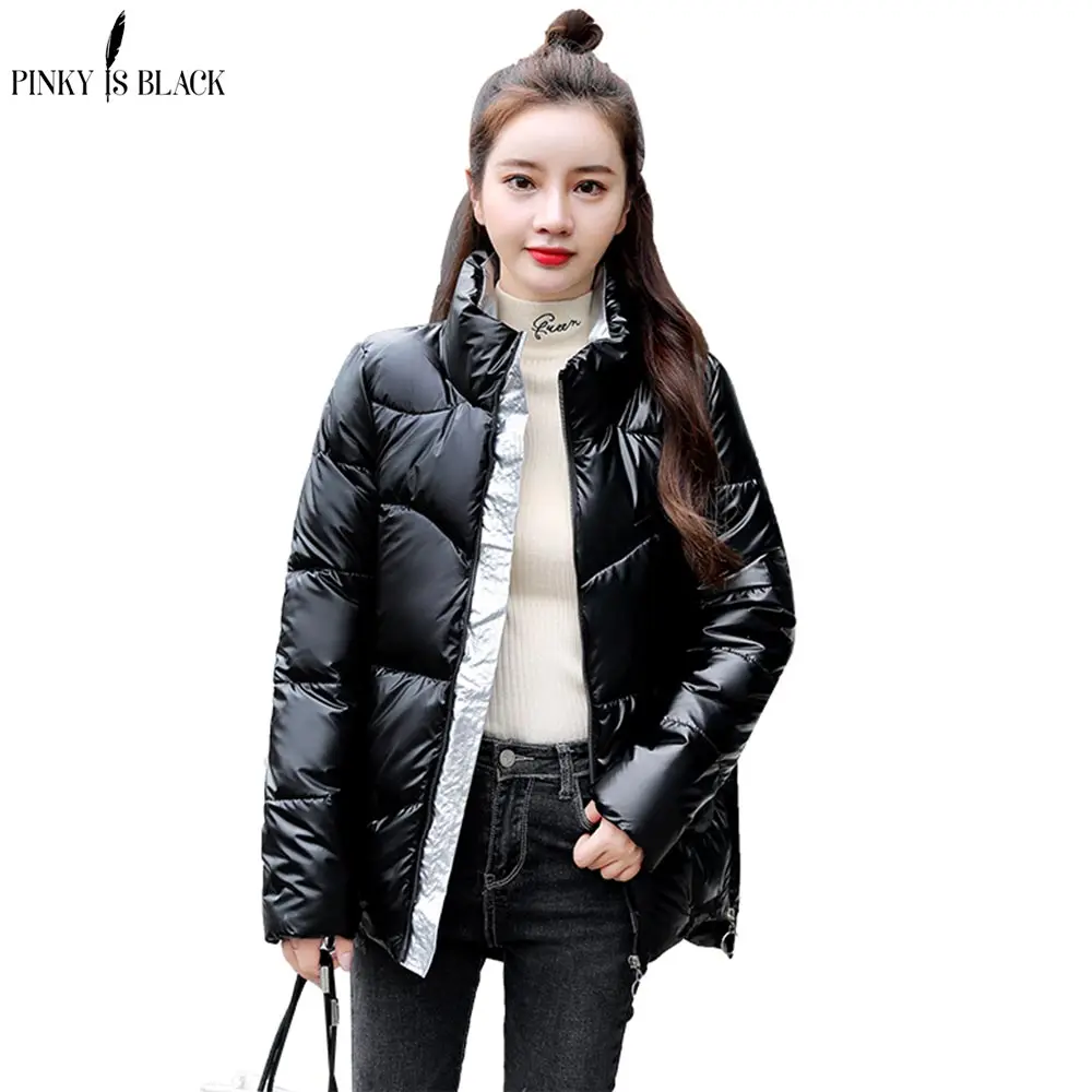 PinkyIsBlack 2020 New Winter Parkas High Quality Stand Collar Coat Women Fashion Jacket Winter Warm Woman Clothing Casual Jacket