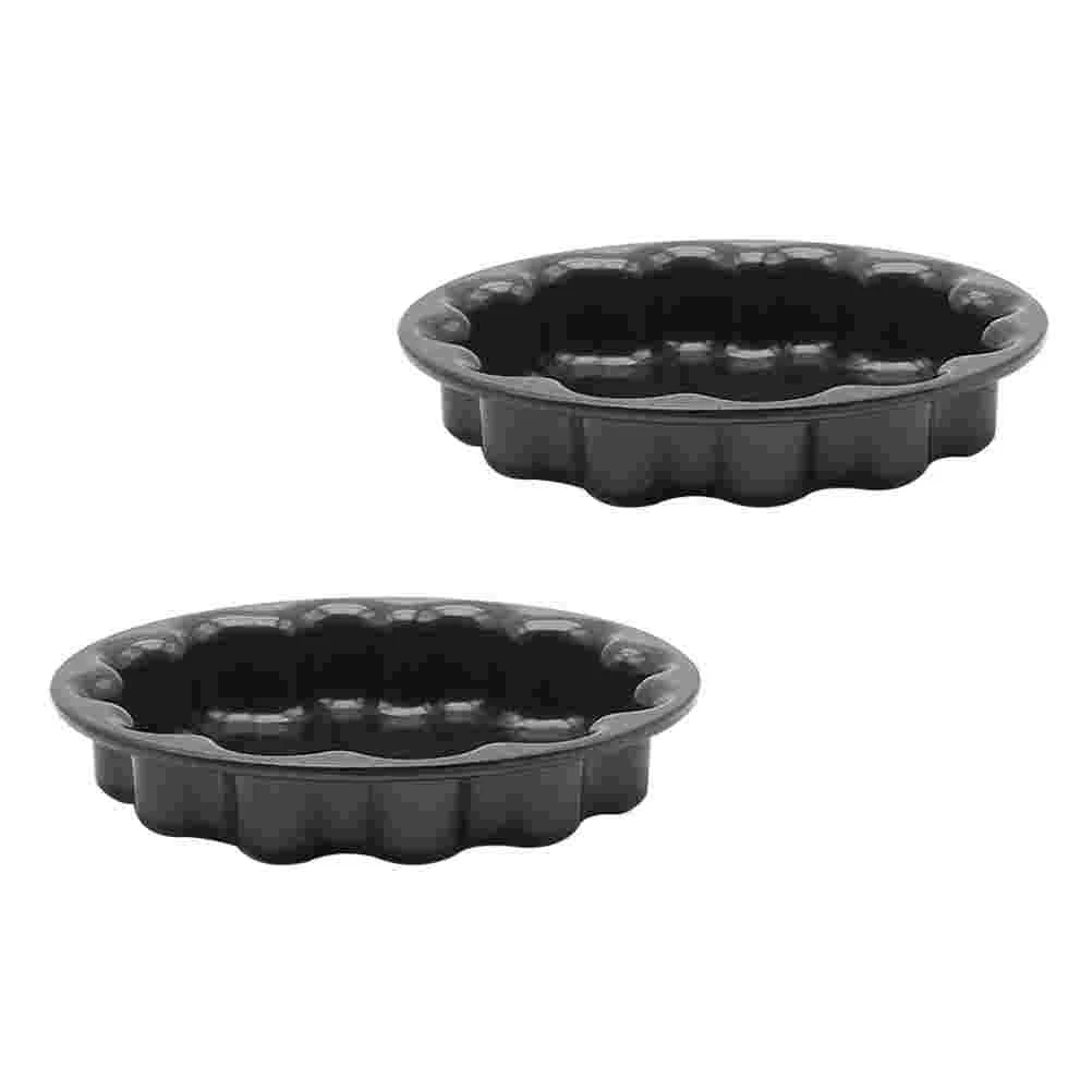 

2Pcs Premium Cake Baking Molds Practical Cake Molds Baking Supplies (Black)
