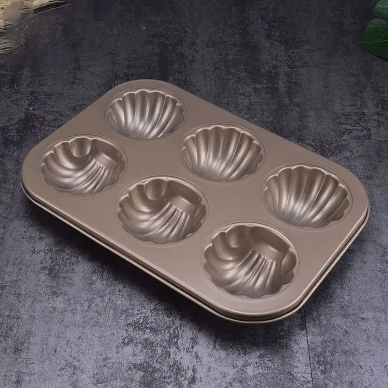 6 Полость Madeleine форма для торта антипригарная сферическая оболочка посуда