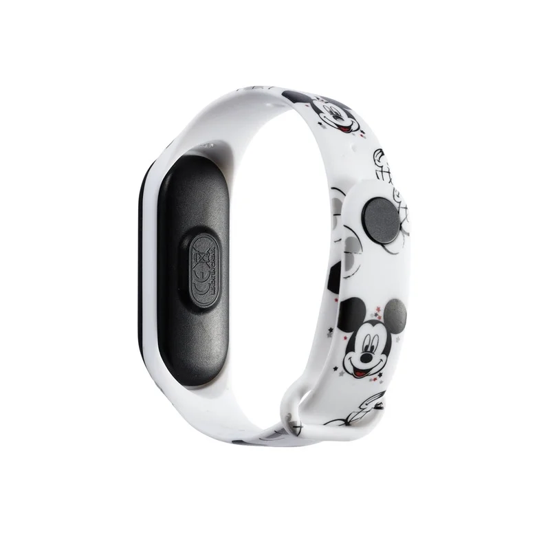 Ремешок силиконовый для Mi Band 4 3 5 6 креативный спортивный браслет в стиле аниме и