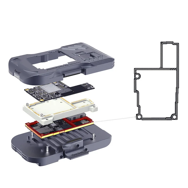 Qianli isocket PCB испытательное приспособление для IPhone 11 11PRO PRO Max материнская плата