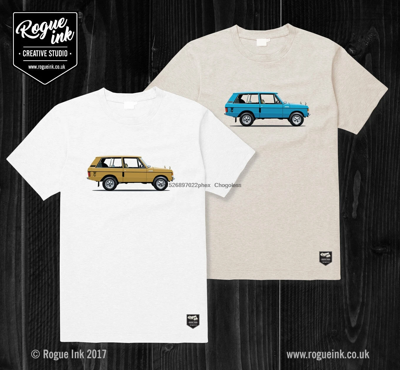 Классическая футболка Range Rover иллюстрация 100% хлопок | Мужская одежда