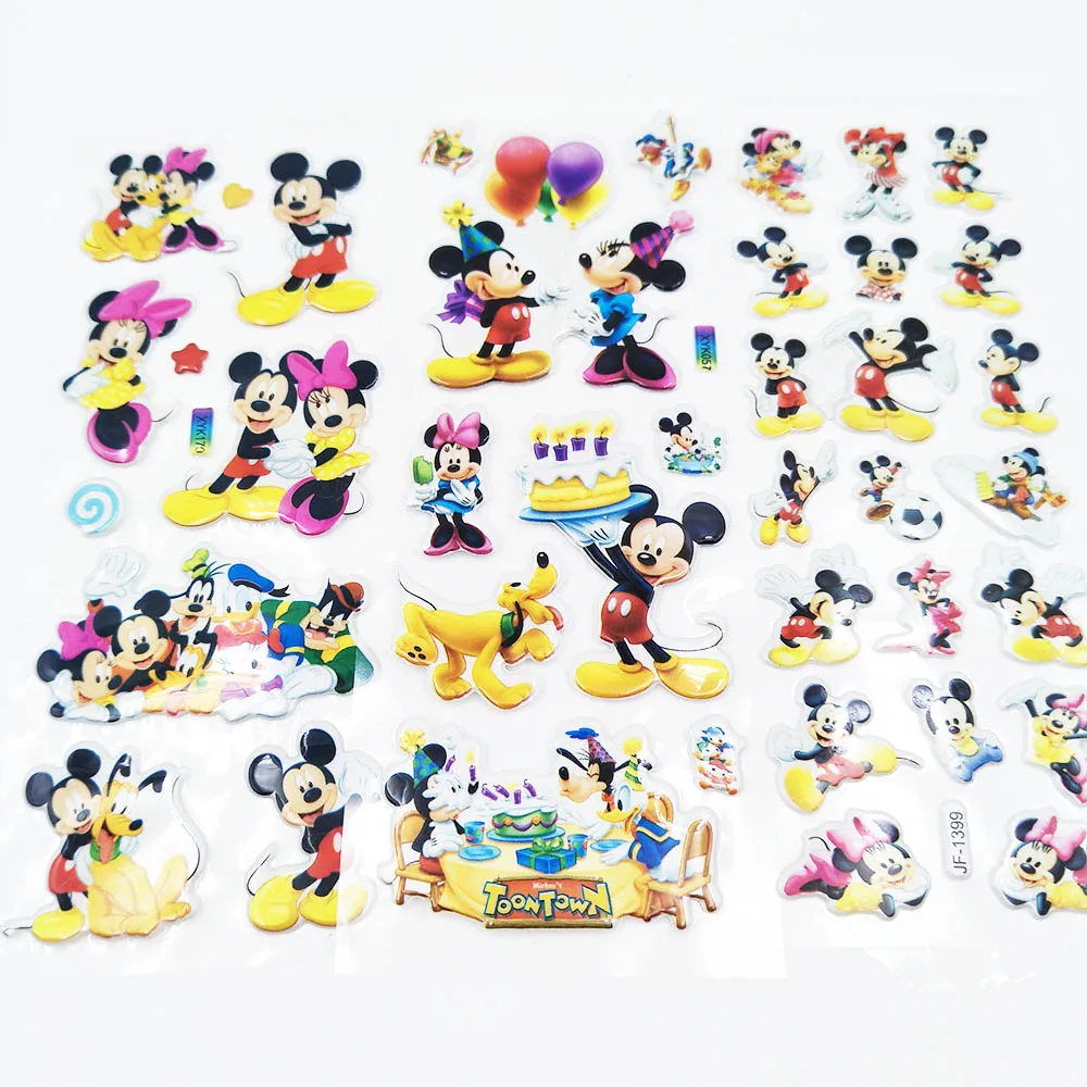 Микки Маус 6 шт. мультяшная наклейка детский подарок на день рождения игрушка