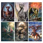 Алмазная живопись lankearing 5D сделай сам, животное, дракон, полная вышивка, мозаика, вышивка крестиком, наборы для Хобби Craft, подарки, домашний декор для стен