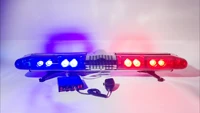 police ambulance revolving light dc12v red blue lightbar with siren speaker