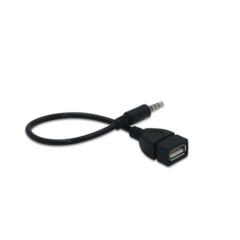 Универсальный 3 5 мм штекер аудио AUX разъем к USB 2 0 тип A женский адаптер конвертера