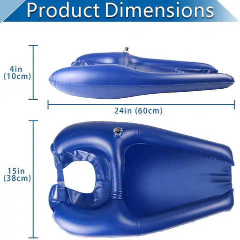 Портативная надувная раковина для шампуня из ПВХ, легкая раковина для мытья волос, складной парикмахерский лоток для головы для пожилых людей с ограниченными возможностями