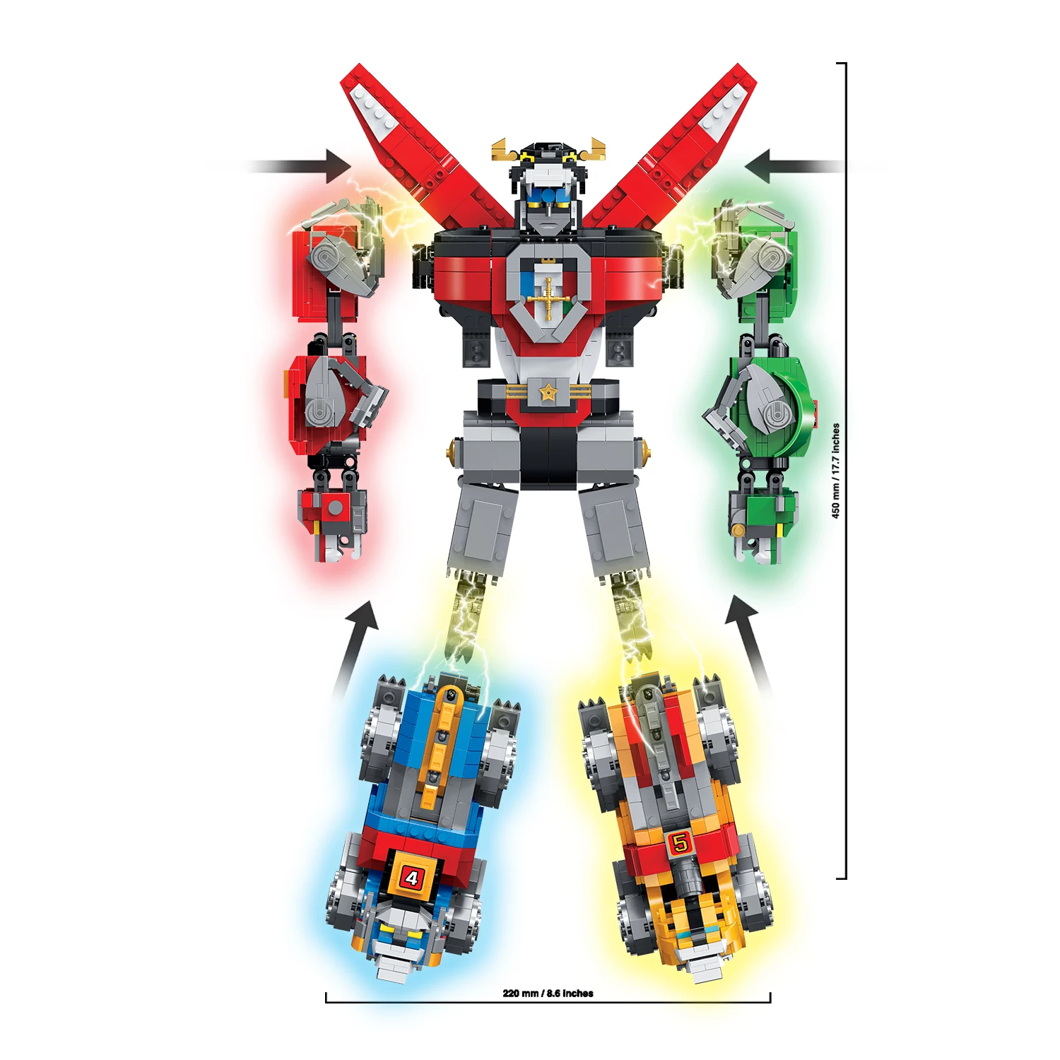 16057 идеи серии Voltron Defender of The Universe фигурка Модель Строительный блок кирпич набор игрушек для совместимых 21311 подарки для детей