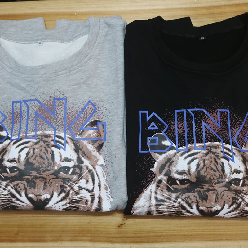 

Black Stylish Roaring Tiger Vintage Letter Print Sweatshirt Women 2020 Autumn Cotton Warm Winter Loose Pullover Girls Sweatshirt