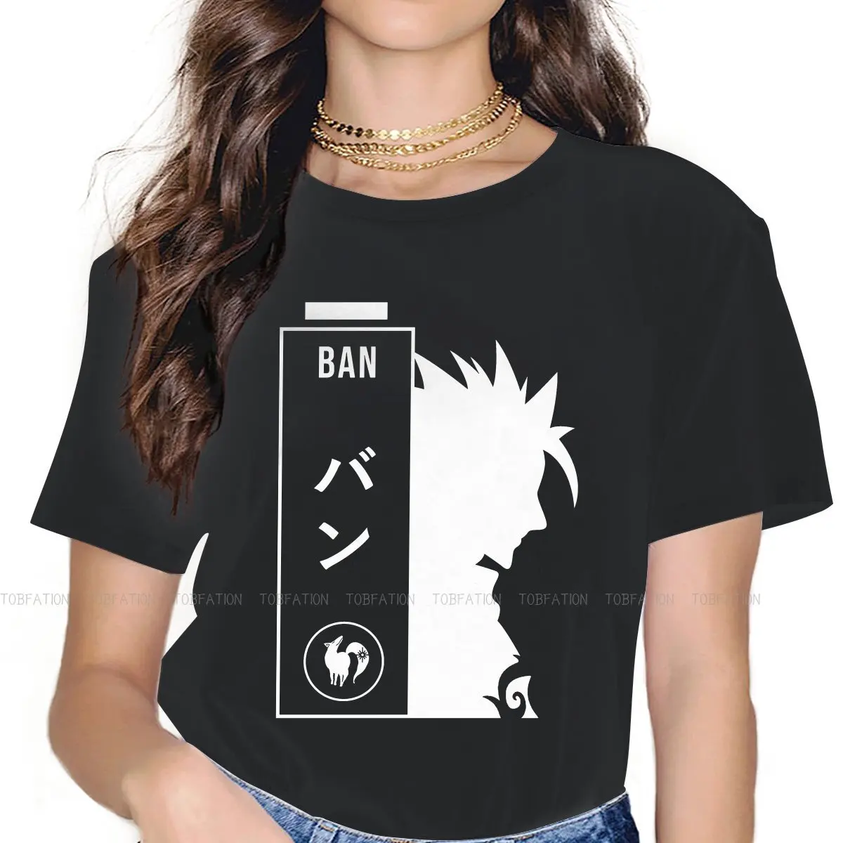 Футболка Nanatsu no Taizai с надписью «The Seven», женская футболка для девушек, Бан, базовая летняя футболка высокого качества, новый дизайн, пушистая