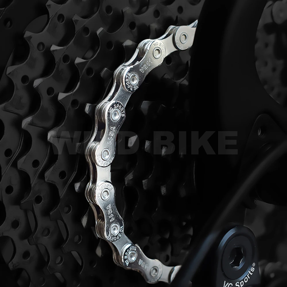 

VG Sports Bicycle Chain 8S 9S 10S 11S Speed Ultralight High-Carbon Steel MTB Chain For Mountain Road Bike 116 Links Chain Parts
