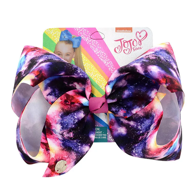 Большой бант для волос в виде флага США девочек украшение стиле Джоджо ручная