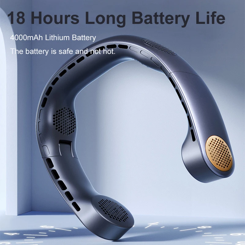 

Hanging neck fan usb portable portable small charging mini lazy hanging neck hanging neck leafless refrigeration air conditionin