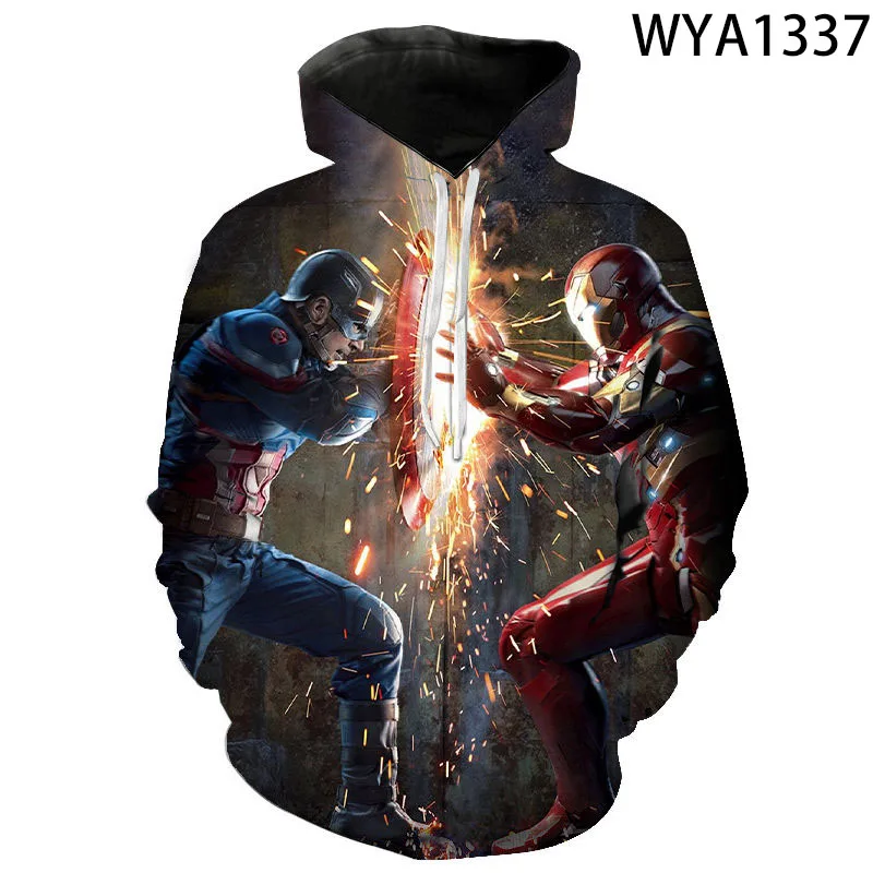 

Fashion Men Women Children Sweatshirts America Movie Hoodies 3D Printed Streetwear Pullover Long Sleeve Boy Girl Kids Jacket