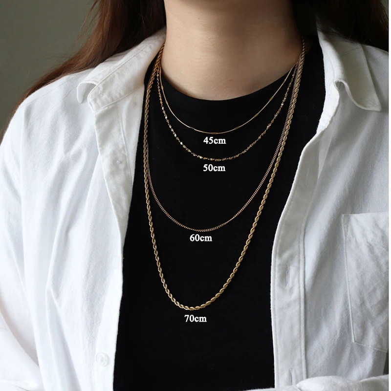 GHIDBK различные стили изящное ожерелье-чокер из титановой стали s Простой