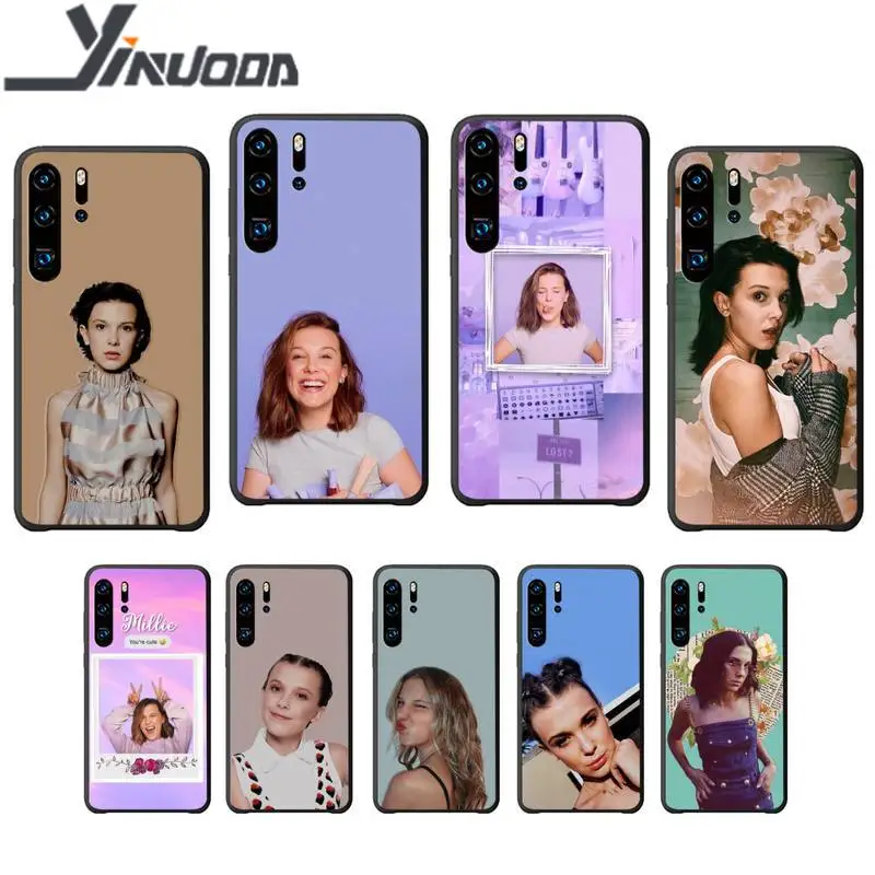 Yinuoda Millie коричневый мягкий черный чехол для телефона Huawei P9 lite 2016 2017 P 10 P20 PRO P30 P40 smart
