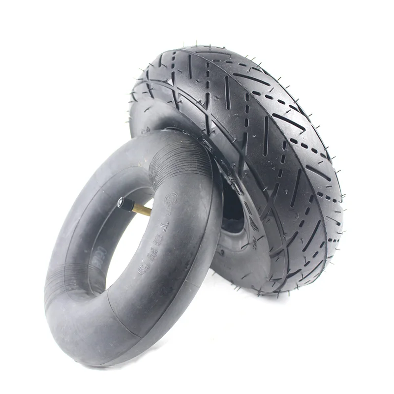 inner and outer tire 3,00-4 колеса шины 10 10-дюймовые шины и внутренняя трубка+ 4 дюйма сплав диски концентратор для электрического скутера газ скутер велосипед мотоцикл - Цвет: inner and outer tire