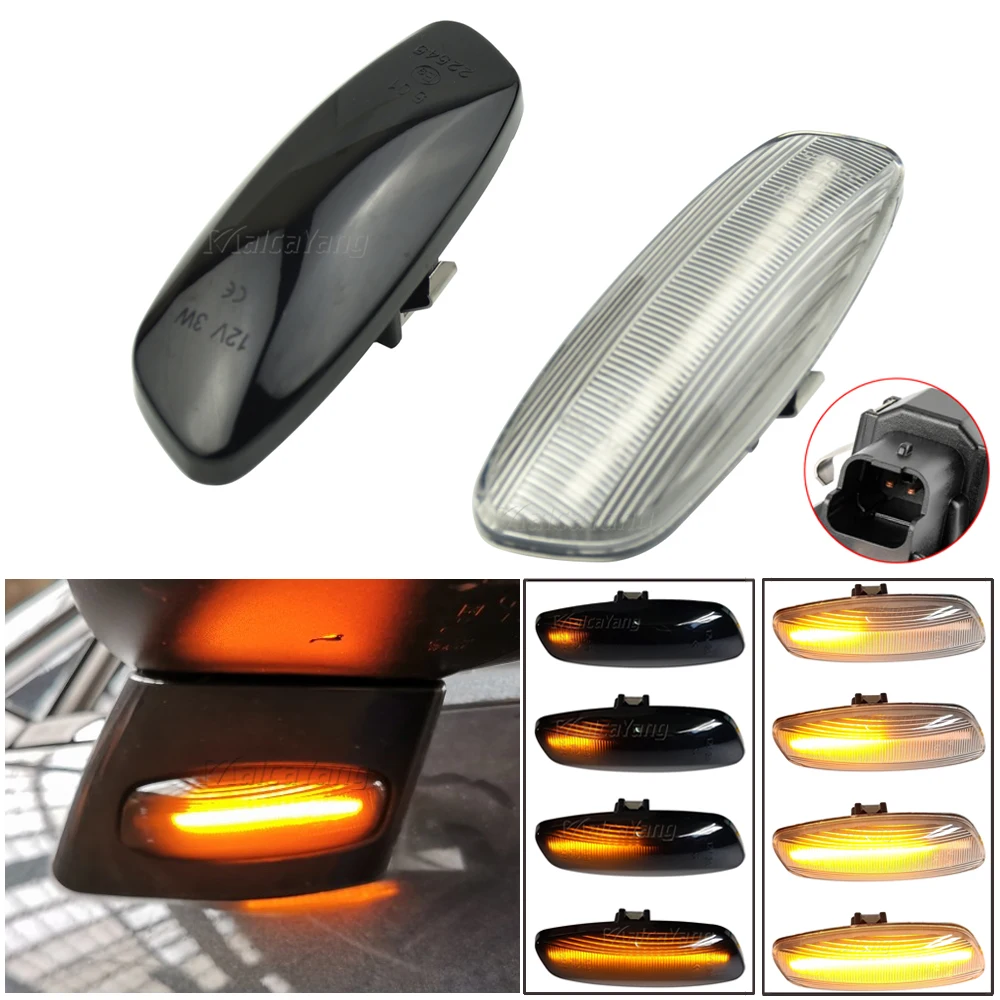 Динамический светодиодный боковой габаритный фонарь мигалка для Peugeot 207 308 3008 5008