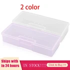 Набор для хранения пилок, кистей, ручек, шлифовальный буфер для ногтей, пластиковый прозрачный розовый контейнер, органайзер, коробка для хранения