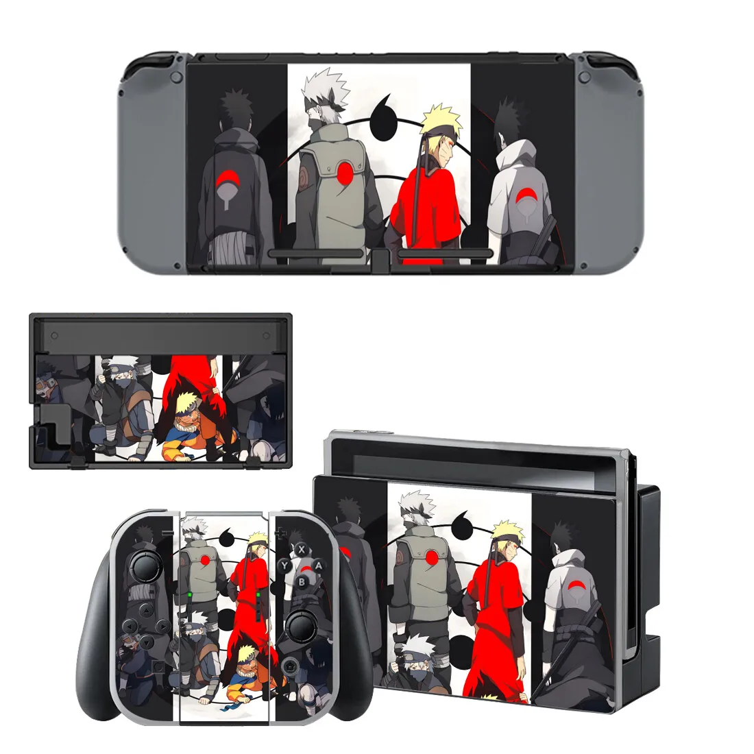 Наклейки для nintendo switch, аниме, Наруто, переключатель, наклейки для nintendo Switch, консоль Joy-con, контроллер, док-станция