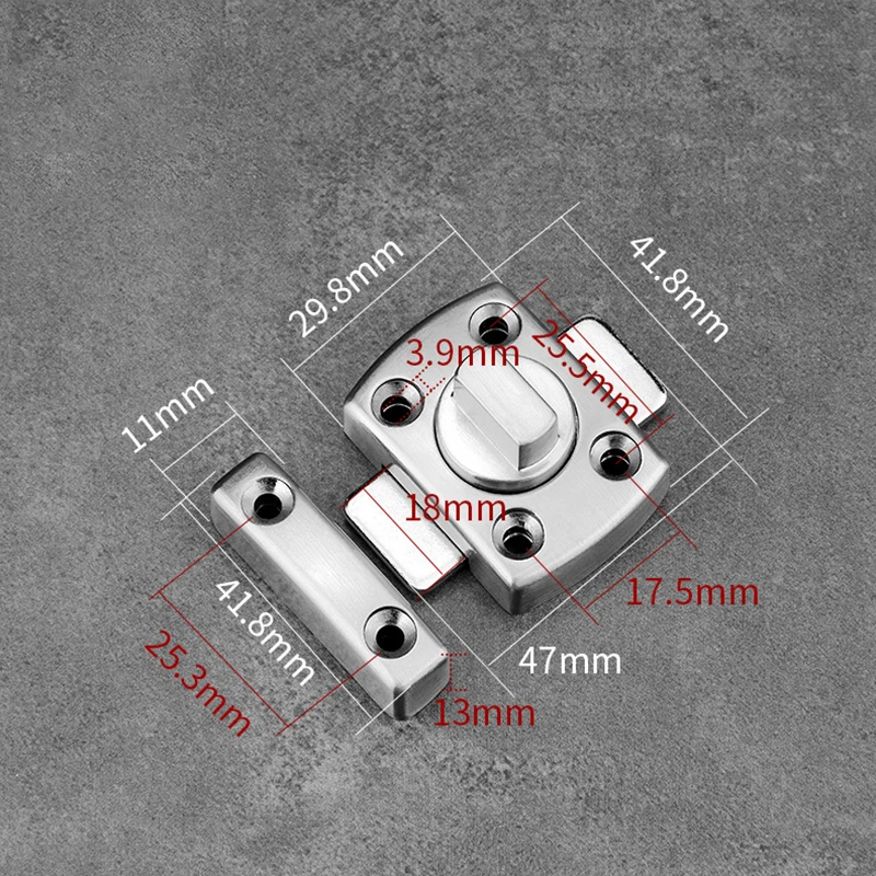 

2021 Cheapest And Hottest Universal Door Latch Gate Latch Security Sliding Door Lock Door Bolt Zinc Alloy With Screws Latch