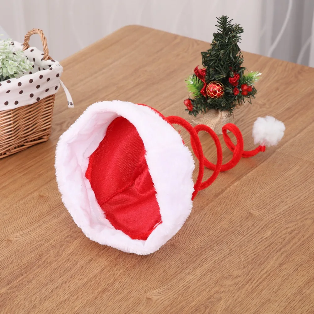 

10pcs/lot Santa Claus Hat Christmas Hat Fashion New Cosplay Red White Stitching Holiday Props Christmas Gifts Spring Cap