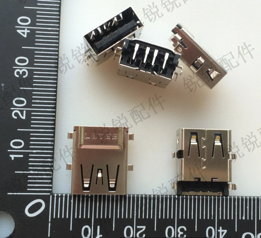 

female connector For LOTES laptop USB2.0 interface data tongue next connector socket