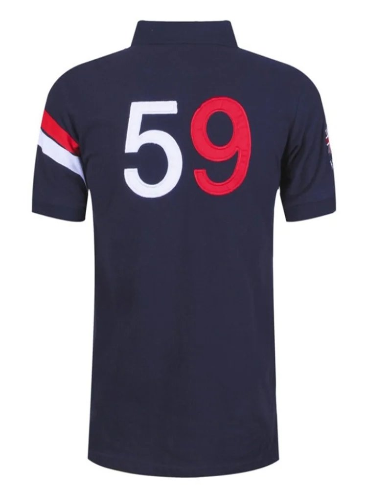 Мужская рубашка поло с коротким рукавом для гольфа летняя спортивная