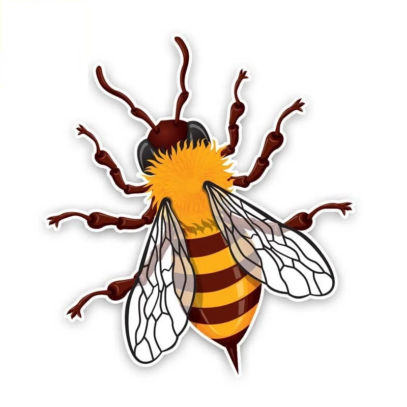 

Personality Simulation Bee High-definition Cartoon Car Stickers PVC High-quality Bumper Body Window Decoration Sunscreen Decals