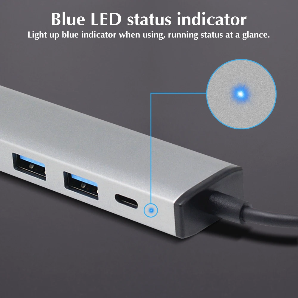 GOOJODOQ Type C HUB к USB 3 0 2 адаптер Dock 4 Port Ulrtra Slim для Windows MacBook Pro Air Samsung S10 S9 Huawei P20 Pro|USB-хабы| |