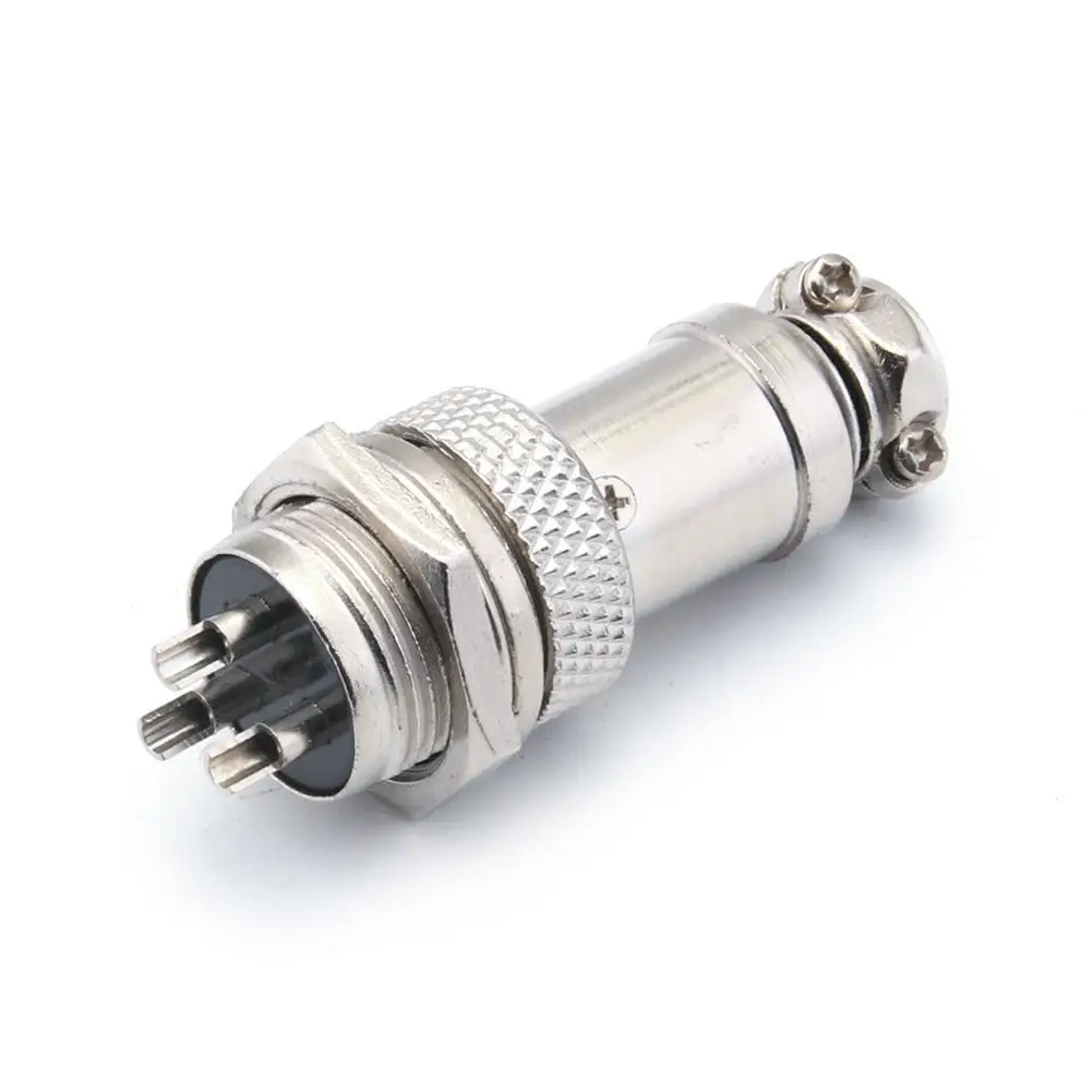 Разъем 16 мм 3Pin металлический аудио слайд on Авиационная вилка панель силового