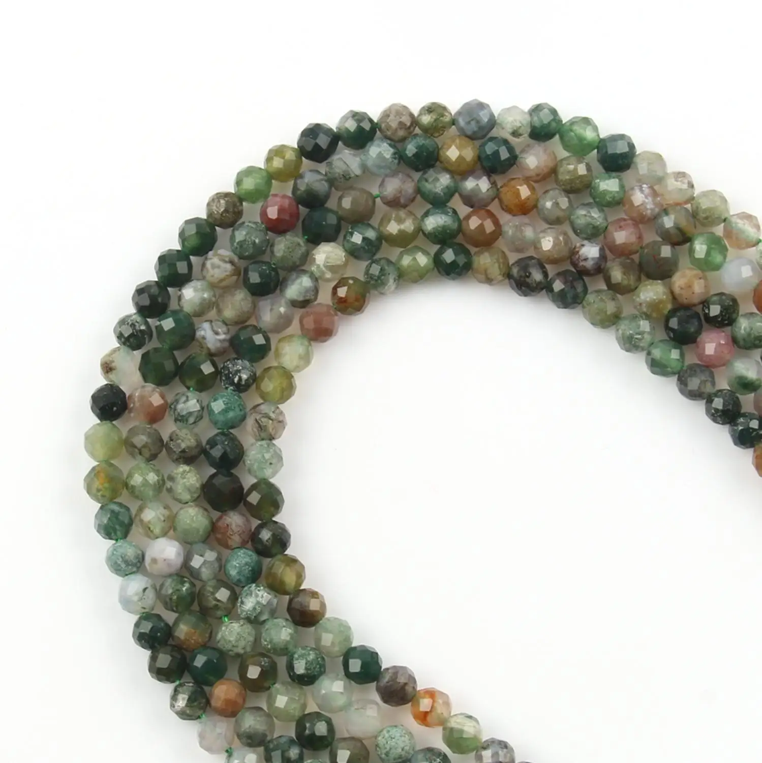 Для детей 2 3 4 мм природных граненые каменные бусы индийские Агаты бусины для