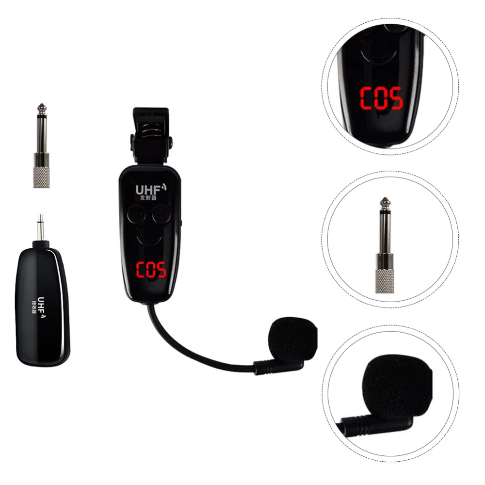 

1 Set Wireless Instrument Microphone System Receiver Transmitter for Clarinets