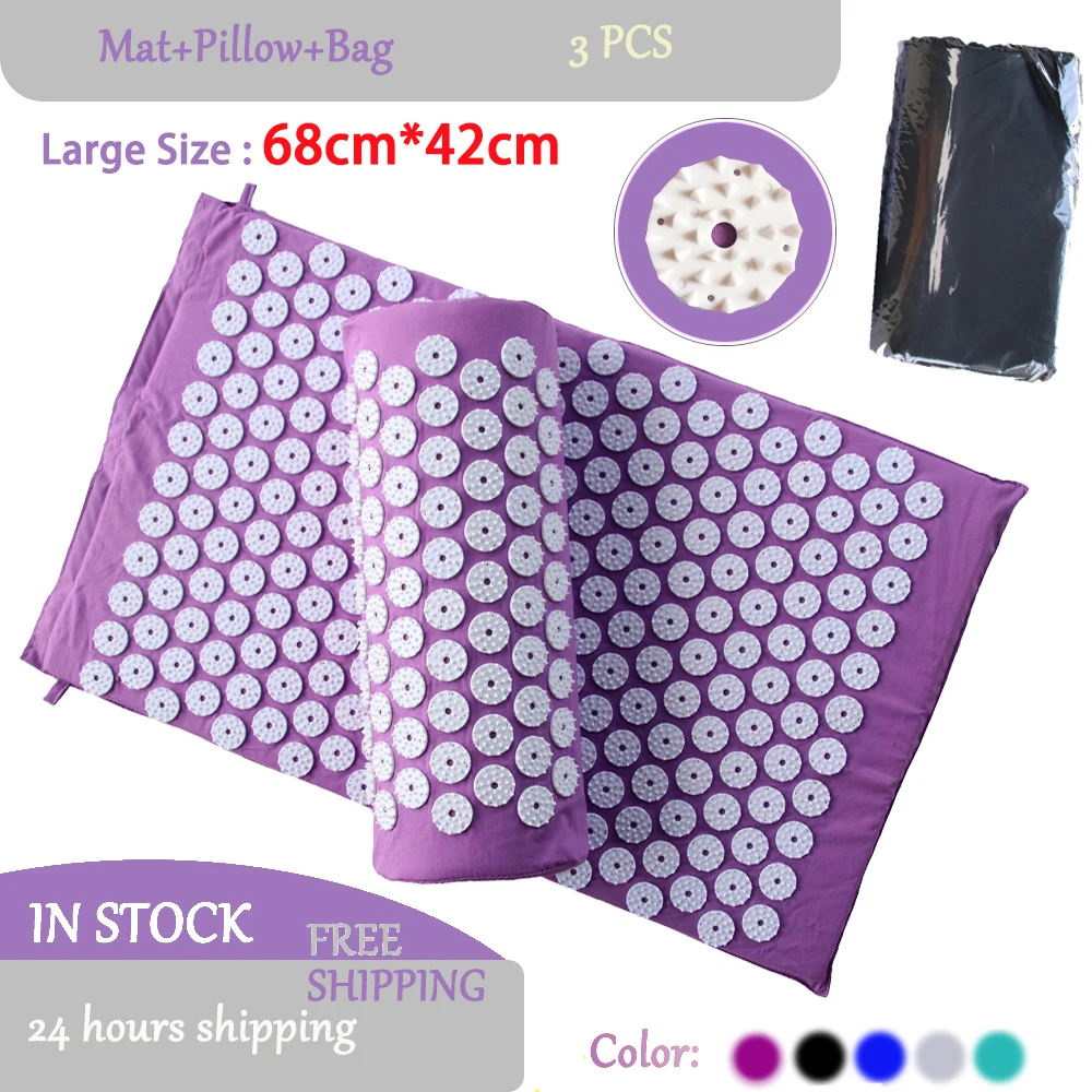 Подушка Массажер Массажный коврик для йоги Акупрессура снять стресс задняя