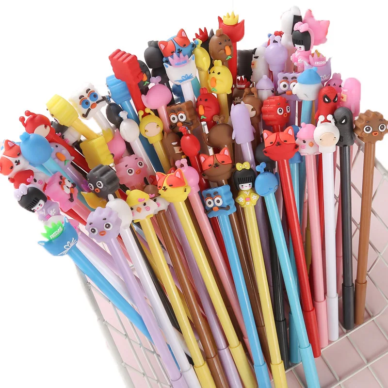 

20pcs/Set Gel Pen Kawaii Unicorn Pens Set Black Gel Ink Pen Writing Stationery School Office Supplies 0.5mm Pen Kids Gifts