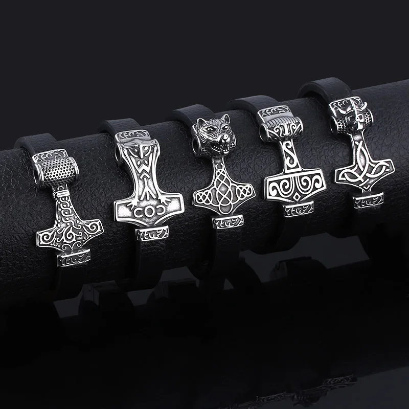 MIDY новые модные сапоги в панковском стиле норвежский викинг браслеты Один Молот