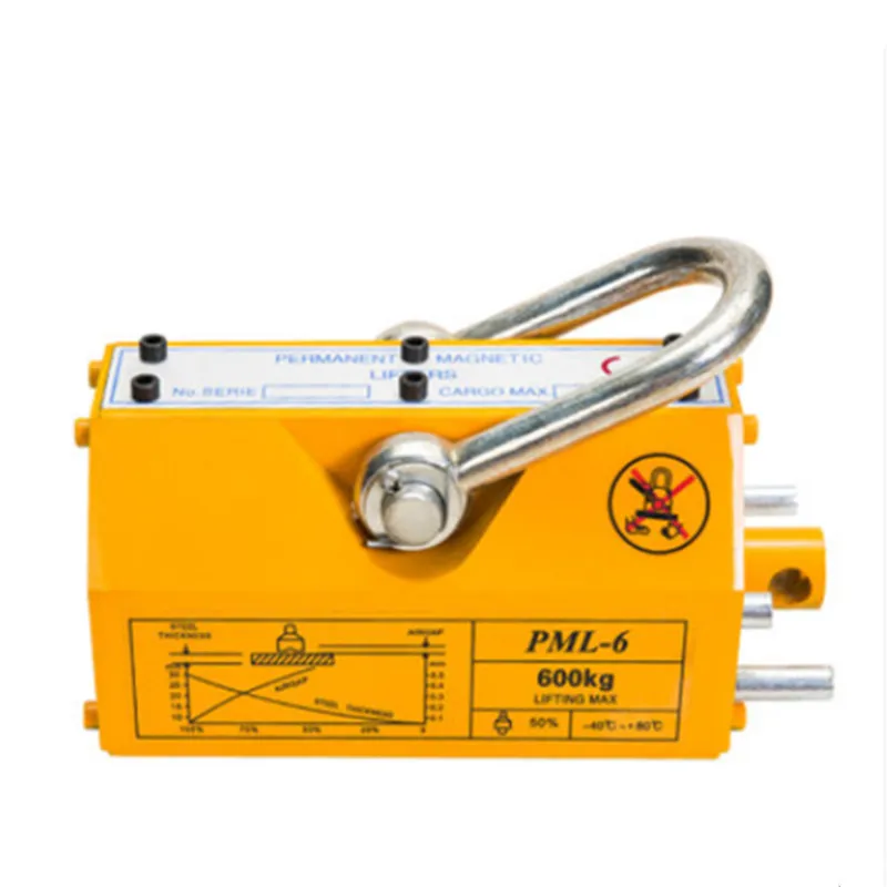 100/200/400/600 KG 1/2/3/5T portable permanent magnetic lifter crane metal lifting tool steel sheet magnet | Инструменты