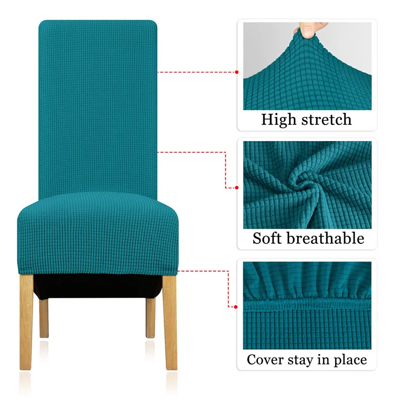 Lelen XL Размер чехлы для стульев эластичные растягивающееся сиденье с высокой