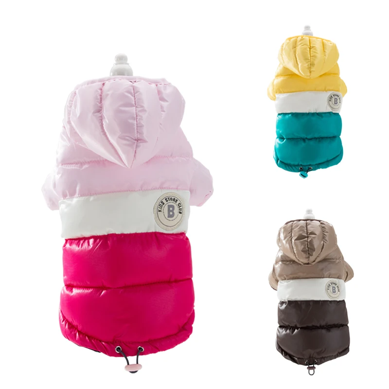 Hipidog Прямая поставка в полоску хит продаж зимний пуховик для собак пальто