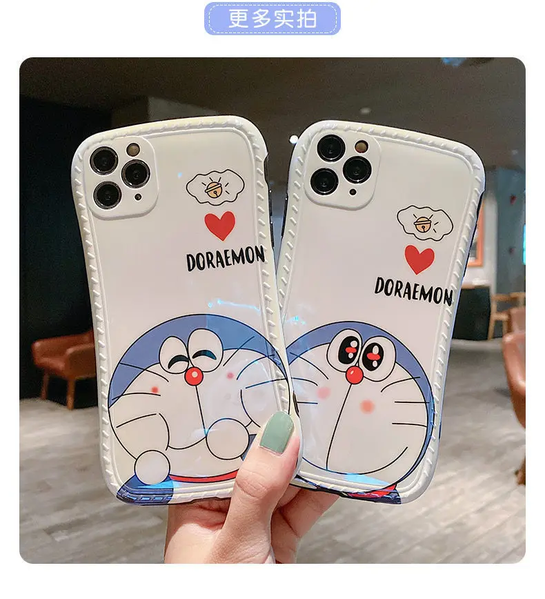

DORAEMON Cartoon Jingle Cat Girl Anti-fall and Durable Mobile Phone Case for IPhone 12 /12P/11 Pro Max/12 Promax/11 with Stand