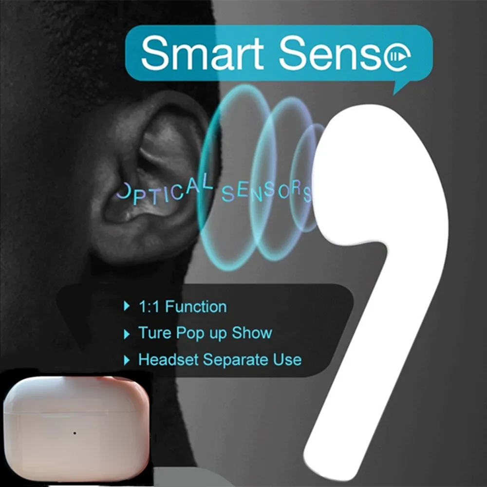 I500000 TWS изменить имя 3-го беспроводные наушники в ухо обнаружения Bluetooth спортивные