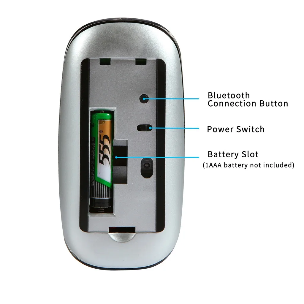 

Bluetooth Wireless Arc Touch Magic Mouse Ergonomic Ultra Thin Rechargeable Mouse Optical For Apple Macbook Mice Portable Mouse