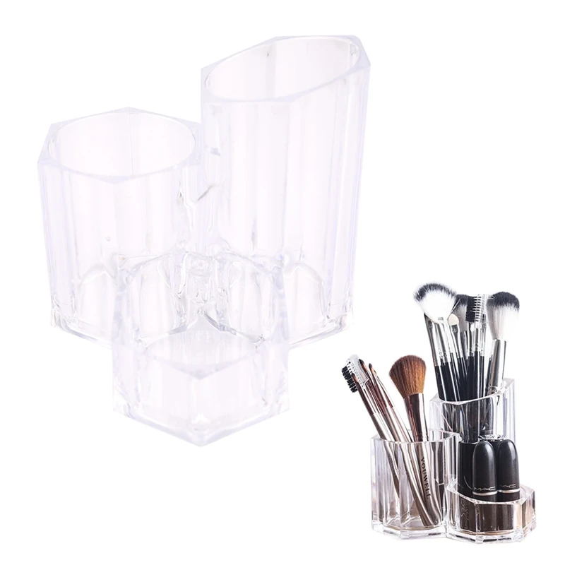

Women Makeup Brush Holder Acrylic Organizer Cosmetic Eyeliner Mascara Display