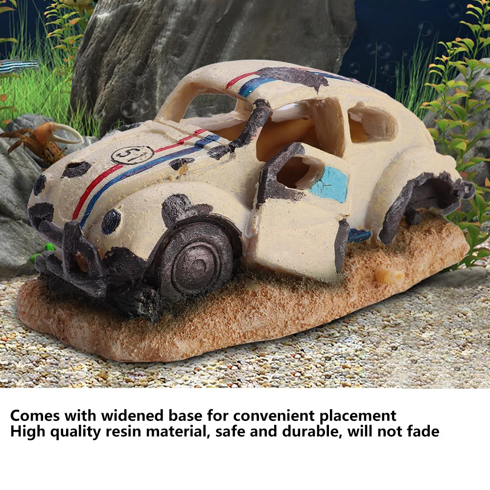 

Fish Tank Decoration Simulation Resin Sedan Car Imitation Car Ornament for Underwater Landscape Decor