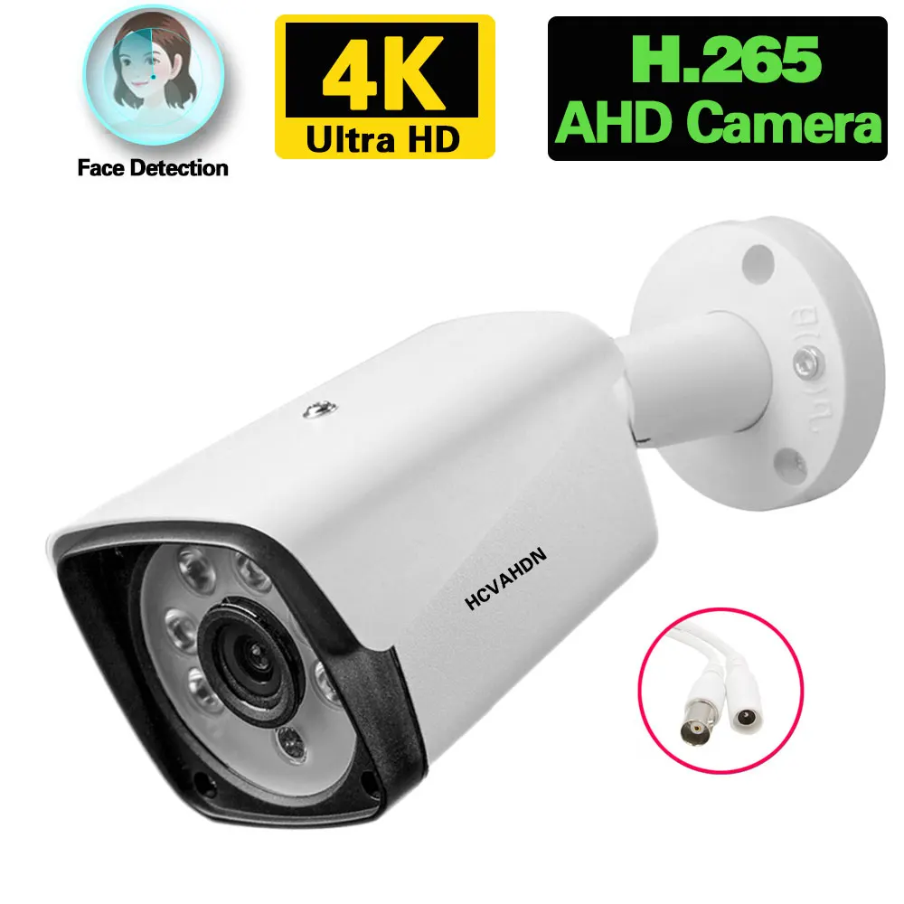 

Камера видеонаблюдения AHD, аналоговая камера безопасности с функцией распознавания лица, 8 Мп, XMEYE, BNC, DVR, H.265, 5 Мп