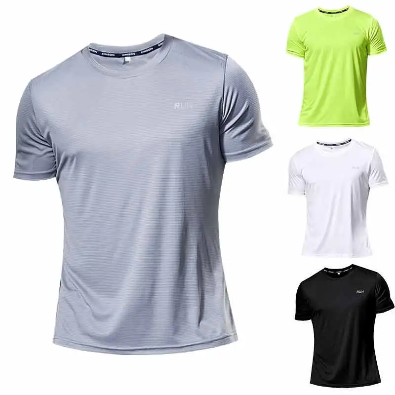 10 Pieces High quality Jersey Men Kids Running T Shirt Quick Dry Fitness Shirt Training Exercise Clothes Gym Sports Shirts Tops