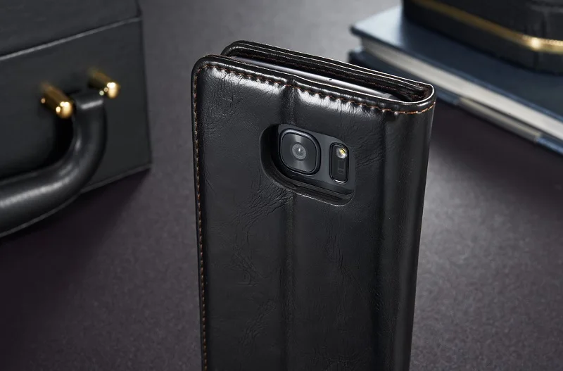 Роскошный Магнитный откидной Чехол для samsung galaxy S7 edge S8 S9 S10 Plus S5 Mini S4 S6 edge Plus винтажный кожаный чехол-бумажник