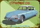 Losea Citroen DS металлический винтажный жестяной знак, Настенный декор 12X8, кухонный декор, аниме Декор на стену, металлический фермерский Декор для дома