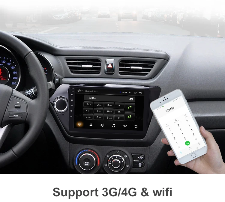 Автомобильный мультимедийный плеер для KIA RIO 3 4 2Din Android 9,0, автомагнитола, стерео 2010-, навигация, Авторадио, gps, магнитофон, K2, Wifi
